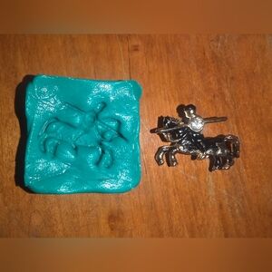 Silicone Horse & Swordsman Epoxy Resin Or Polymer Clay Mold